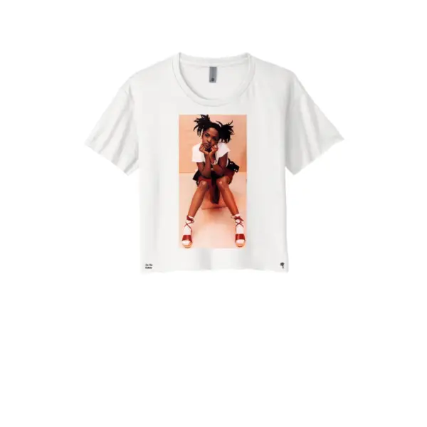 White - Lauryn Hill Early Days Crop Top