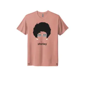 Pink - Shirley Chisholm Silhouette Triblend T-Shirt