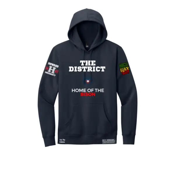 Navy - Howard University - The District - Fleece Hoodie