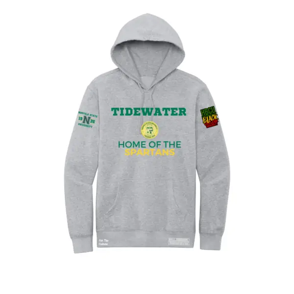 Light Gray - Norfolk State University - Tidewater - Fleece Hoodie