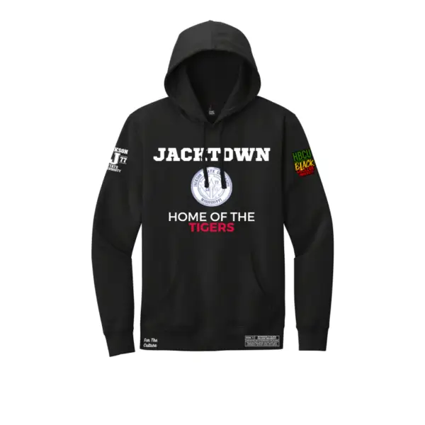 Black Jackson State University -Jacktown Fleece Hoodie