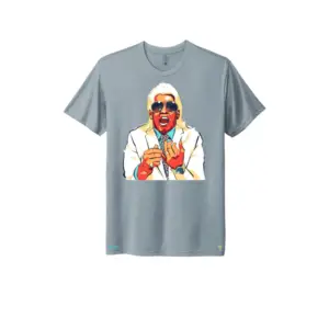 Denim colored Ric Flair with shades t-shirt