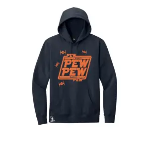 Blue/Orange Pew Pew Star Wars Tribute Fleece Hoodie