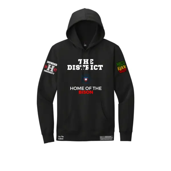 Black - Howard University - The District - Fleece Hoodie