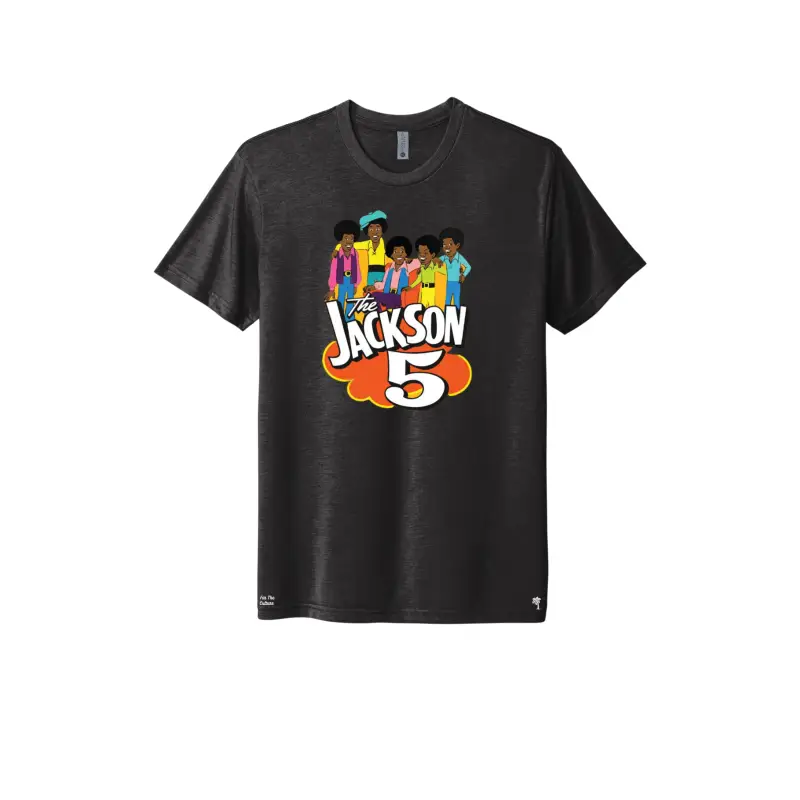 Black - Jackson5 Retro Cartoon Triblend T-Shirt