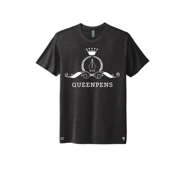 Black and White Queen Pens Female Authors T-Shirt