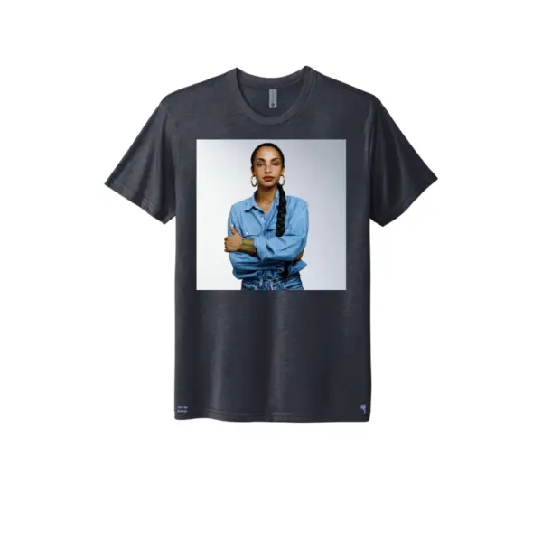 Navy Sade - Denim - Triblend T-Shirt