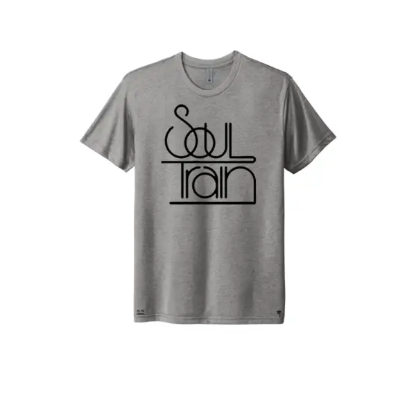 Gray and Black - Soul Train Retro Triblend T-Shirt