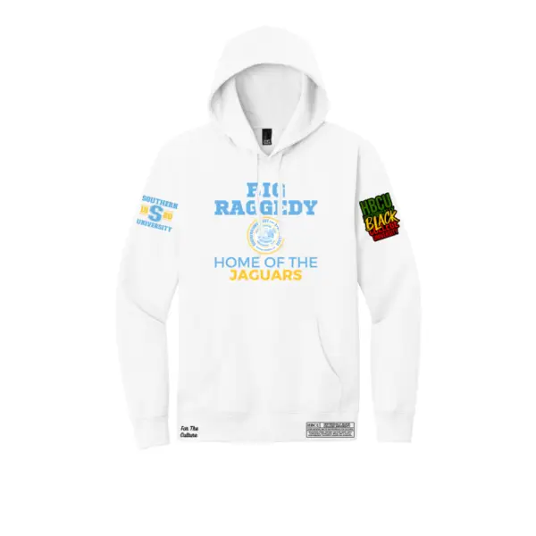 White - Southern University - Big Raggedy - Fleece Hoodie