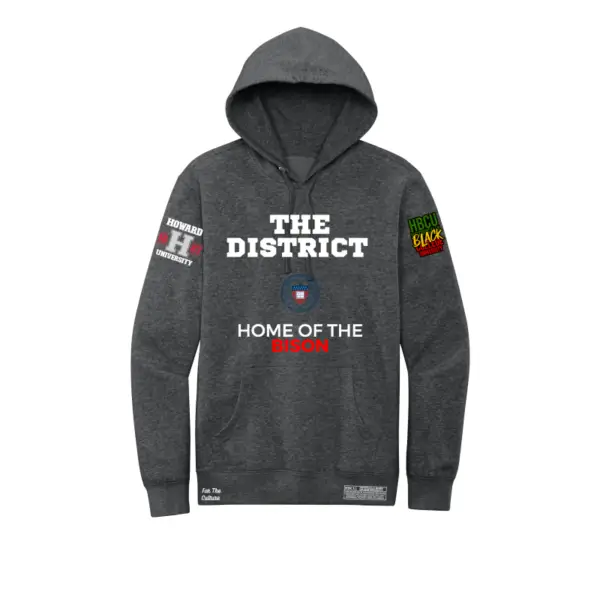 Dark gray - Howard University - The District - Fleece Hoodie