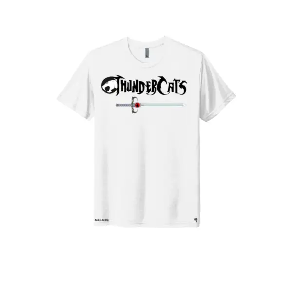 White Thundercats Triblend T-shirt with black letters