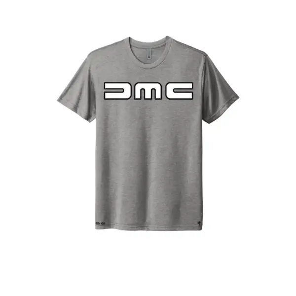 Gray on White DMC - Delorean Motor Company - Triblend T-Shirt