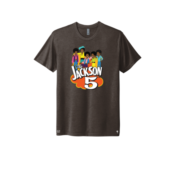 Brown - Jackson5 Retro Cartoon Triblend T-Shirt