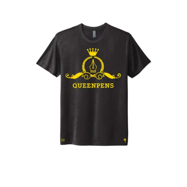 Black and Gold Queen Pens Female Authors T-Shirt
