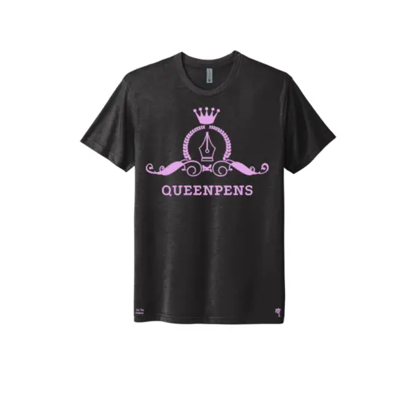 Black and Pink Queen Pens Female Authors T-Shirt