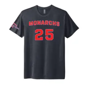 Navy KC Monarchs Satchel Paige T-Shirt