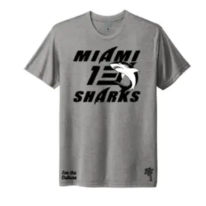 Gray Miami Sharks - Willie Beamen T-Shirt