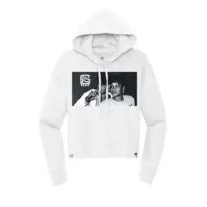 White - salt-n-pepa Hip-Hop Queens Cropped Hoodie