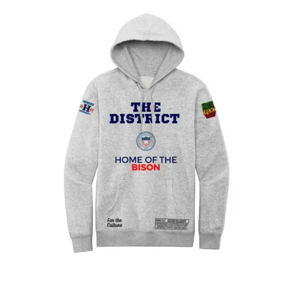 Light Gray - Howard University - The District - Fleece Hoodie