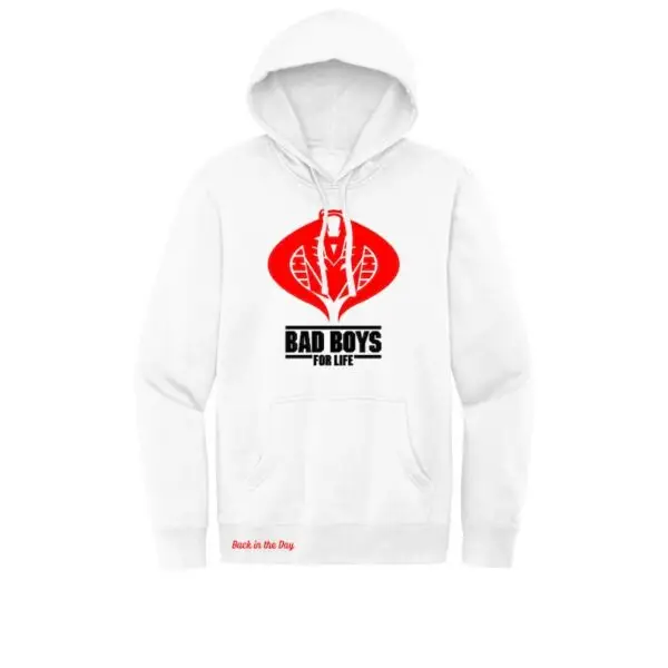 White Bad Boys for Life - Cobra-Decepticon Fleece Hoodie