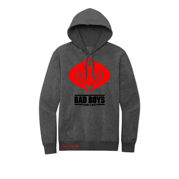 Gray Bad Boys for Life - Cobra-Decepticon Fleece Hoodie