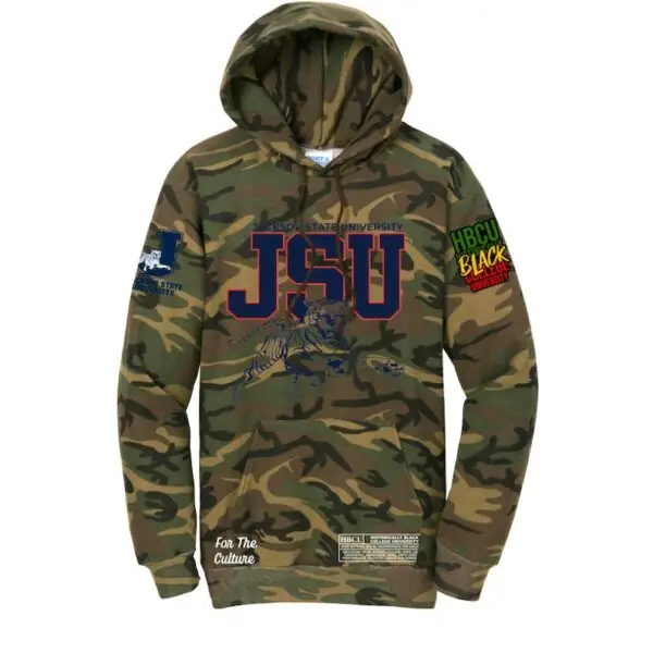 Camo - Jackson State University - HBCU Fleece Hoodie