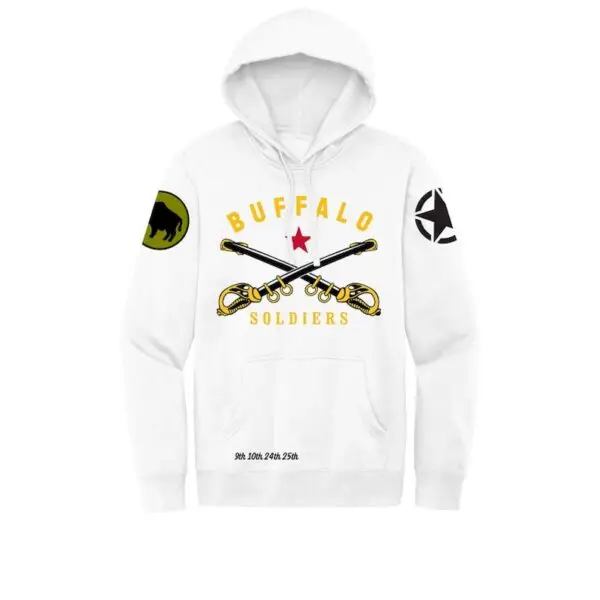 White Buffalo Soldiers Cavalry Fleece Hoodie