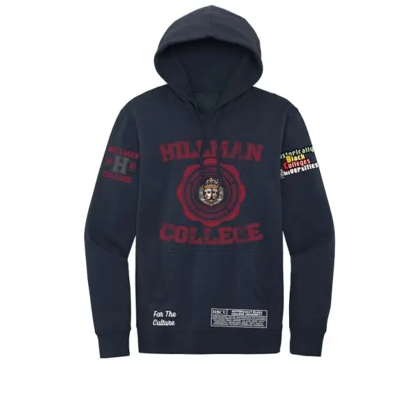 Navy Hillman College Replica Fleece Hoodie