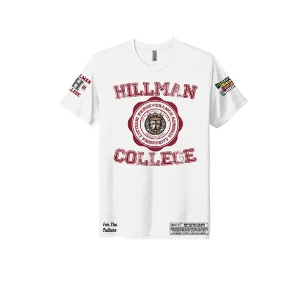 White Hillman College Triblend T-Shirt