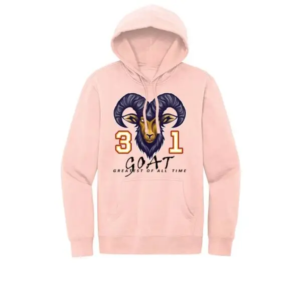 Pink - GOAT - Basketball Legend Cheryl Miller fleece hoodie