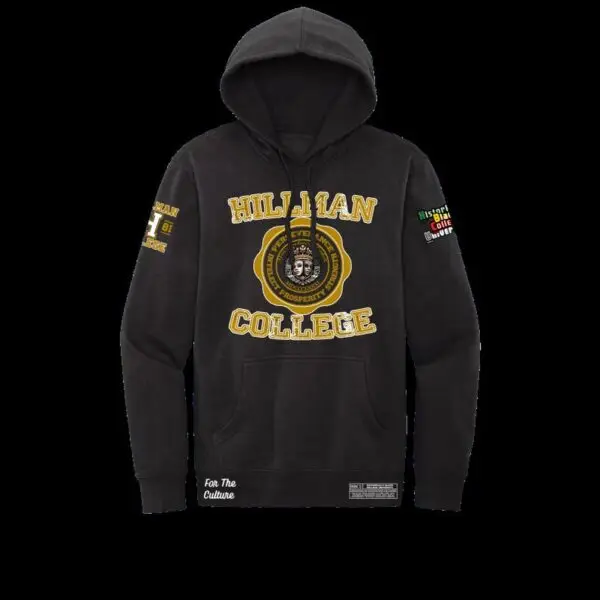 Black/Gold Hillman College Replica Fleece Hoodie