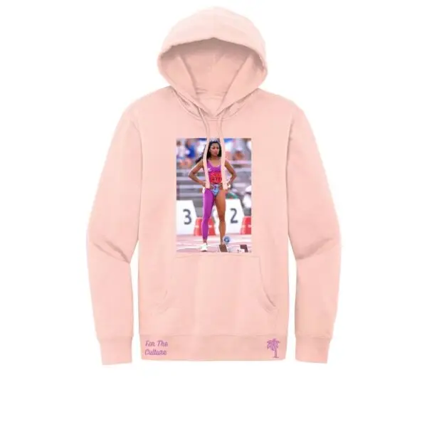 Pink - Flojo - Florence Griffith Joyner Fleece Hoodie