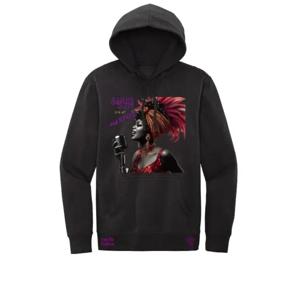 Black - Shug Avery at Harpo's (The Color Purple Movie) Fleece Hoodie