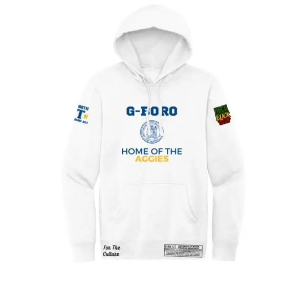 White North Carolina A&T University - G-Boro Fleece Hoodie