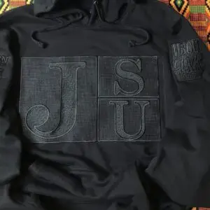 Blackout -Jackson State University Embroidered Fleece Hoodie