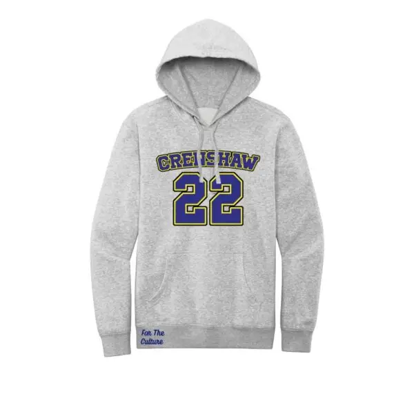 Light Gray Love and Basketball - Crenshaw High Fleece Hoodies - Quincy McCall #22.