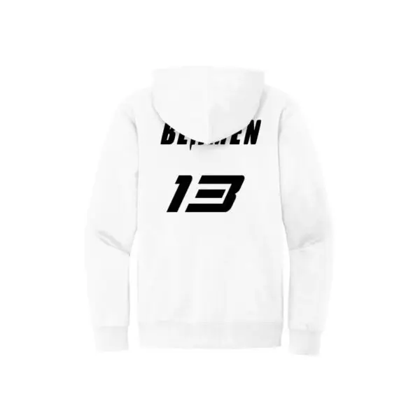 Back of White - Miami Sharks - Willie Beamen Fleece Hoodie