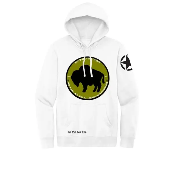 White Buffalo Soldiers Patch Fleece Hoodie