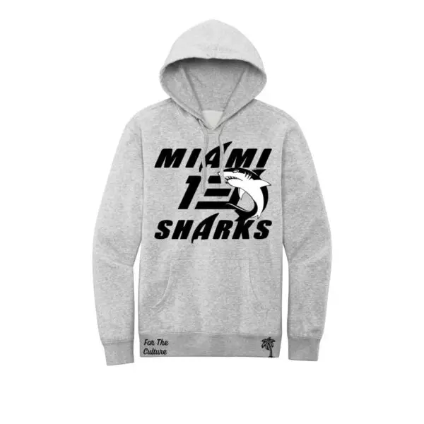 Gray - Miami Sharks - Willie Beamen Fleece Hoodie