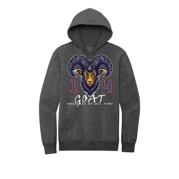 Gray - GOAT - Basketball Legend Cynthia Cooper Fleece Hoodie