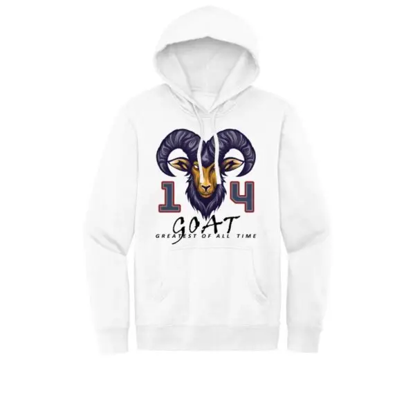 White - GOAT - Basketball Legend Cynthia Cooper Fleece Hoodie