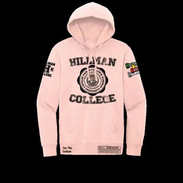 Pink/Black Hillman College Replica Fleece Hoodie