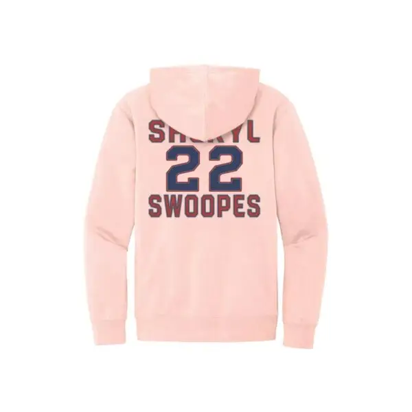 Back of Pink - GOAT - Basketball Legend Sheryl Swoopes - Fleece Hoodie