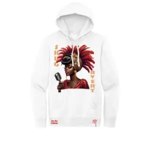 White - Shug Avery Fleece Hoodie - Celebrating "The Color Purple" Movie