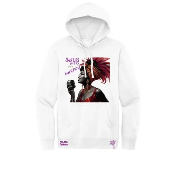 White - Shug Avery at Harpo's (The Color Purple Movie) Fleece Hoodie